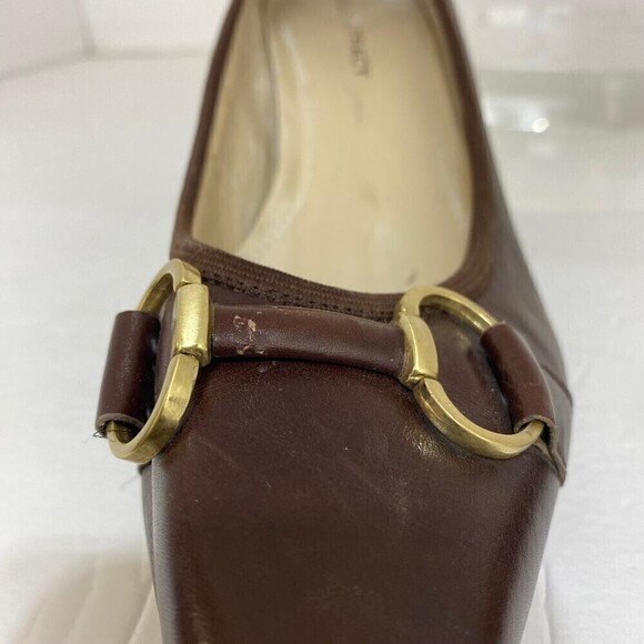 Ellen Tracy Bogie Brown Heels Size 8.5M - Picture 6 of 7